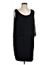 Mango Solid Black Cocktail Dress Size L - photo 1