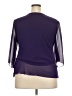 Assorted Brands 100% Polyester Purple 3/4 Sleeve Blouse Size 2X - photo 2