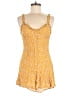 Urban Outfitters 100% Viscose Hearts Yellow Romper Size M - photo 1