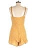 Urban Outfitters 100% Viscose Hearts Yellow Romper Size M - photo 2