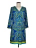 Laundry by Shelli Segal Paisley Blue Casual Dress Size M - photo 1