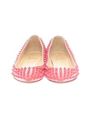 Christian Louboutin Patent Leather Pigalle Spikes Ballet Flats (view 2)