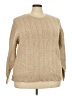 Cyrus Chevron-herringbone Tan Pullover Sweater Size 3X - photo 1