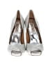 Badgley Mischka Silver Heels Size 6 - photo 2