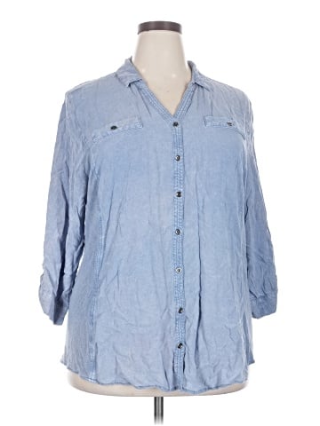 cavalini 3/4 Sleeve Button-Down Shirt (view 1)