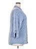 cavalini 100% Rayon Blue 3/4 Sleeve Button-Down Shirt Size 3X - photo 4