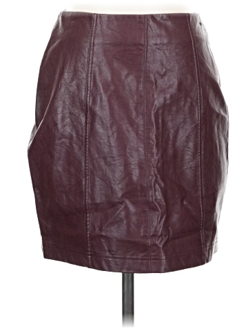 Jolt Faux Leather Skirt (view 1)