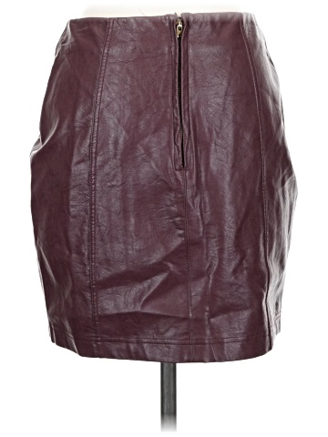 Jolt Faux Leather Skirt (view 2)
