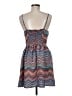 Roxy 100% Polyester Chevron-herringbone Blue Casual Dress Size M - photo 2
