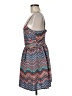 Roxy 100% Polyester Chevron-herringbone Blue Casual Dress Size M - photo 5