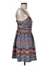 Roxy 100% Polyester Chevron-herringbone Blue Casual Dress Size M - photo 4