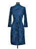 Remade Paisley Blue Cocktail Dress Size M - photo 2