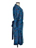 Remade Paisley Blue Cocktail Dress Size M - photo 4