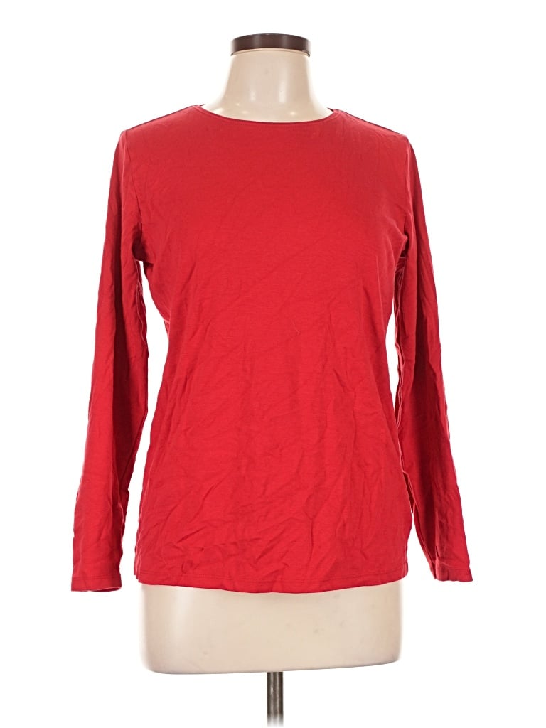 Pre-owned Talbots Long Sleeve T-shirt In Red