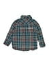 Tea 100% Cotton Plaid Teal Long Sleeve Button-Down Shirt Size 2 - photo 2