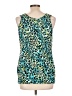 J.t.b. Teal Sleeveless Blouse Size L - photo 2