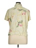 Island Traders 100% Rayon Floral Yellow Ivory Short Sleeve Blouse Size XL - photo 2