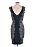 BCBGMAXAZRIA Graphic Blue Cocktail Dress Size L - photo 2