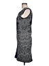 BCBGMAXAZRIA Graphic Blue Cocktail Dress Size L - photo 5