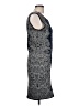 BCBGMAXAZRIA Graphic Blue Cocktail Dress Size L - photo 4