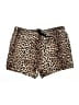 H&M 100% Polyester Animal Print Gold Brown Shorts Size S - photo 1