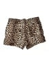 H&M 100% Polyester Animal Print Gold Brown Shorts Size S - photo 2