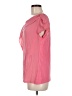 Adolfo Dominguez 100% Polyester Solid Pink Short Sleeve Blouse Size M - photo 5