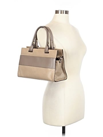 Halston Leather Satchel (view 2)