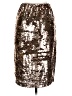 Scoop 100% Polyester Metallic Gold Formal Skirt Size 8 - photo 1