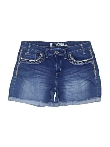 Hydraulic Denim Shorts (view 1)
