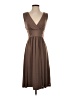 Max and Cleo Solid Brown Cocktail Dress Size 2 - photo 1