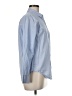 Everlane Chevron-herringbone Blue Long Sleeve Button-Down Shirt Size 6 - photo 4