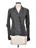 Eileen Fisher 100% Linen Gray Denim Jacket Size 2 Petite - photo 1