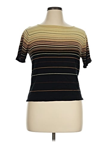 Norton McNaughton Short Sleeve Silk Top (view 1)