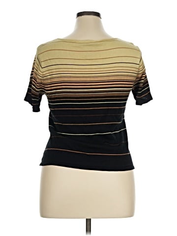 Norton McNaughton Short Sleeve Silk Top (view 2)