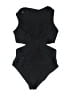 H&M Solid Black One Piece Swimsuit Size S - photo 1