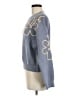 Debut Floral Blue Pullover Sweater Size M - photo 5