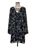 Everly 100% Polyester Floral Blue Casual Dress Size S - photo 1