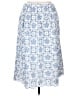 Talbots 100% Cotton Floral Blue Casual Skirt Size 14 - photo 1