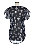 Live 4 Truth 100% Polyester Black Short Sleeve Blouse Size M - photo 2