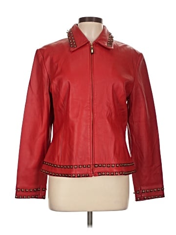 St. John Sport Leather Jacket (view 1)