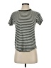 Madewell Stripes Green Short Sleeve Turtleneck Size XS - photo 1