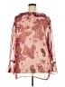 George 100% Polyester Pink Long Sleeve Blouse Size 28w - photo 2