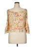 A. Byer 100% Polyester Yellow 3/4 Sleeve Blouse Size XL - photo 1