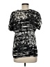 Soprano 100% Polyester Black Short Sleeve Blouse Size M - photo 2