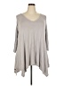Green Envelope Gray 3/4 Sleeve Top Size 3X - photo 1
