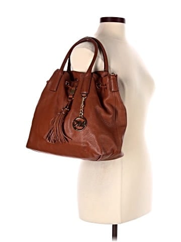 MICHAEL Michael Kors Leather Bucket Bag (view 2)