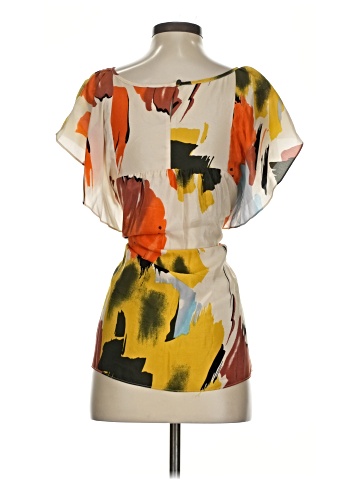 Edme & Esyllte Short Sleeve Silk Top (view 2)