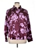 Bailey 44 100% Polyester Floral Burgundy Long Sleeve Blouse Size XL - photo 1