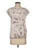 Eliot 100% Silk Tie-dye Gray Short Sleeve Top Size XS - photo 1